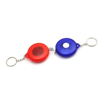 透明塑料捲尺-圓形造型鑰匙圈_1
